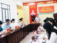 Ban Thường vụ Đảng ủy xã Nghĩa Đàn tổ chức phiên họp đầu tiên